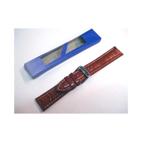 Leather watch strap with buckle UBL005
