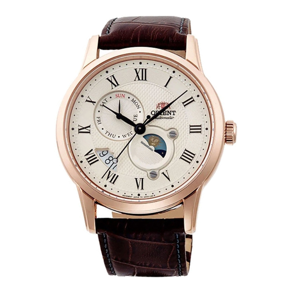 Orient Sun and Moon Automatic RA-AK0007S10B Mens Watch