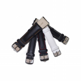 Leather watch strap with buckle UBL006